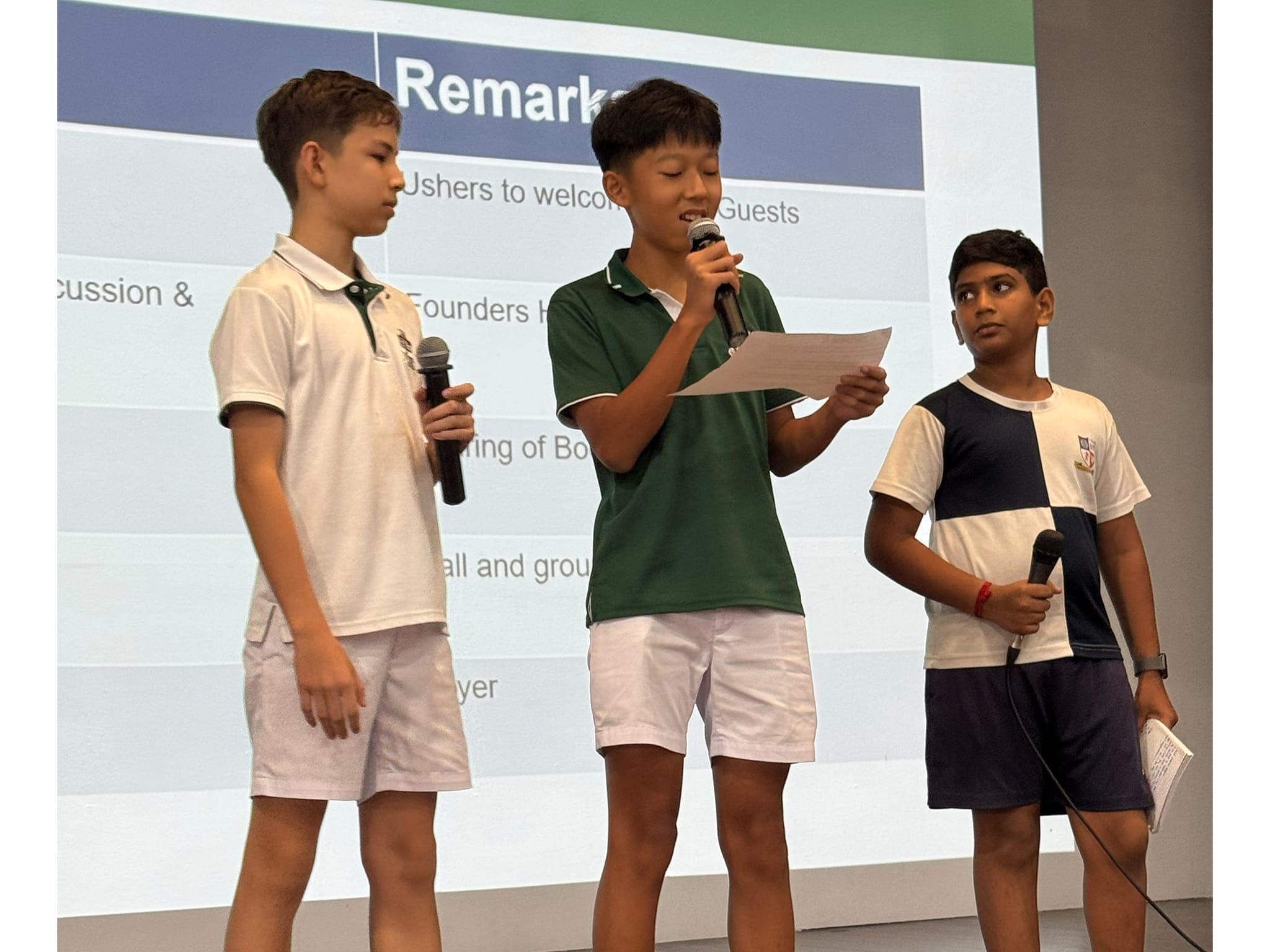 Students on stage for BURP